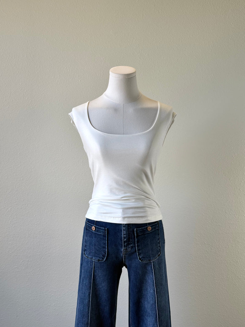 Maeve Cap Sleeve Top