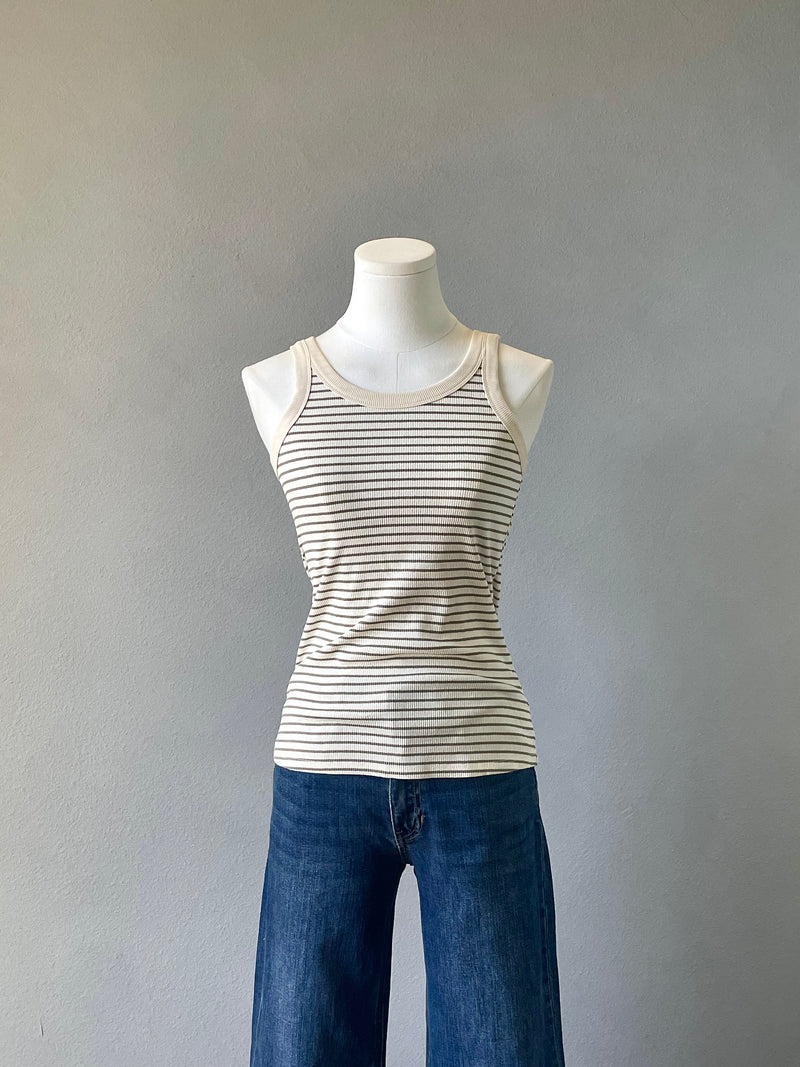 Striped Scoop Neck Tank