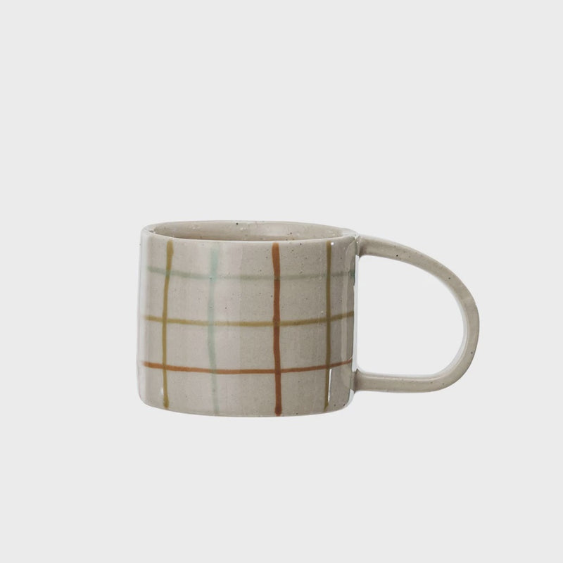 Grid Stonewear Mug